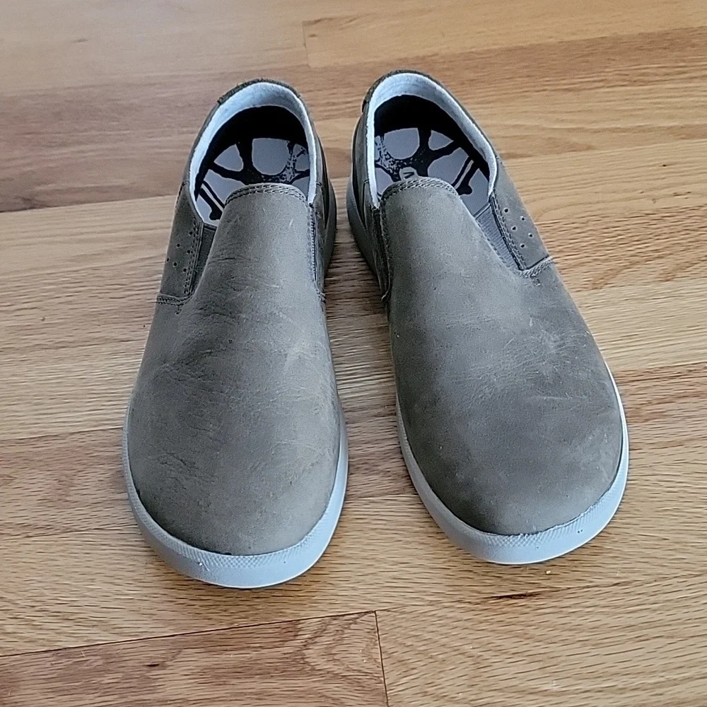 Merrell Cloudy Brown Leather Slides